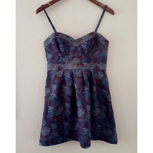 Free People Brocade Tapestry Bustier Dress